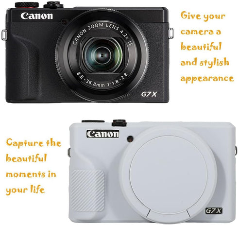 Case for Canon Powershot G7X Mark III Digital Camera, G7X Mark iii Camera Silicone Case, Anti-Scratch Slim Fit Soft Skin, G7X Mark 3 Accessories w...