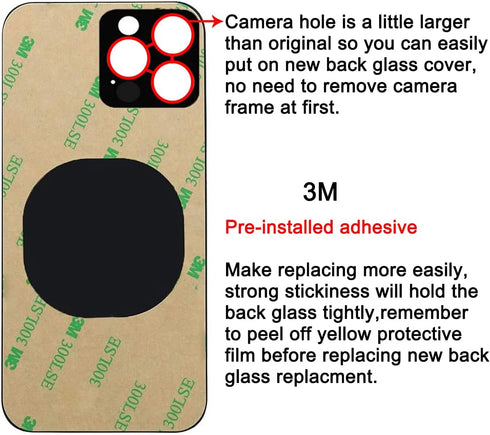 Rear Back Glass Replacement for iphone 13 pro 6.1 inch All Carriers with Professional Repair Tool Kits (Alpine Green)...