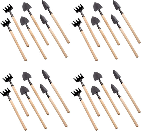 GANAZONO 8 Sets Mini Tool Shovel Fairy Gardens Tool Miniature Tools Pot Plant Hand Rake Garden Tool Bonsai Plant Miniature Garden Tool Bonsai Tool...