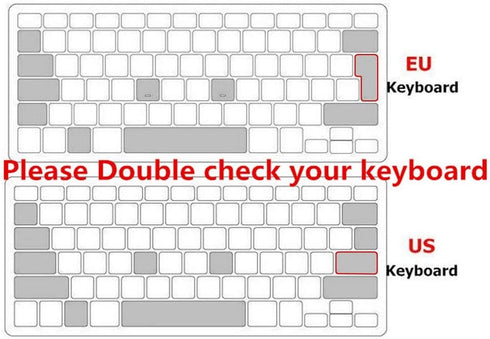 HRH Silicone Keyboard Cover Skin Protector for Magic Wireless Keyboard MLA22LL/A (A1644,2015 Released) European ISO Layout,Ombre Grey...