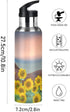 ALAZA Sunflower Horse Water Bottle with Straw Lid Kids Vacuum Insulated Stainless Steel BPA Free Water Flask Thermo Mug Sport, 20 Oz Hot Cold...