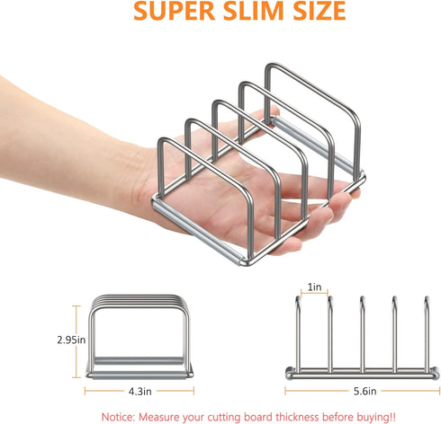 Cutting Board Holder Stand, Cutting Board Storage Rack, Cutting Board Organizer, 304 Stainless Steel Cutting Board Holder, Cookie Sheets Organizer...
