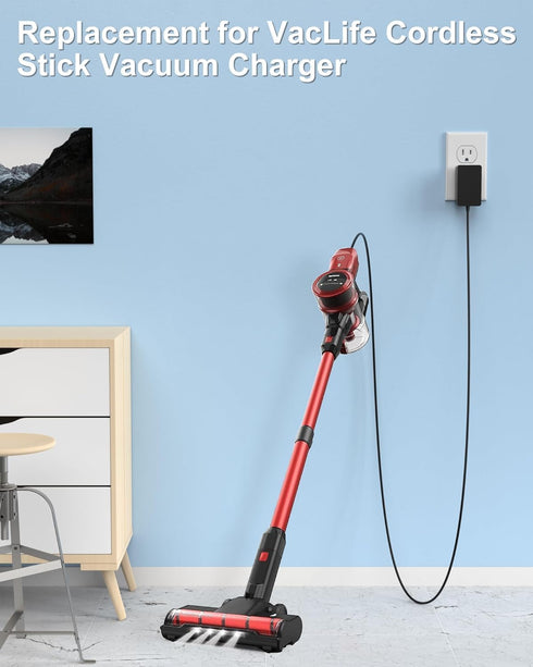 Vauucm Charger Compatible with VacLife VL732 Cordless Vacuum Cleaner, Replacement for VL732 Handheld Vacuum Power Cord....