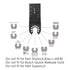 10 pcs Wood Universal Quick Release Saw Blades 1-3/8" Oscillating Multitool Blade Compatible with Fein Multimaster, Dremel Multi-Max, Dewalt, Craf...