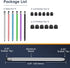 6 Pcs Stylus Pens for Touch Screens, 2 in 1 High Sensitivity Capacitive Stylus Pencils with 12 Extra Replaceable Rubber Tips for iPad iPhone Andro...