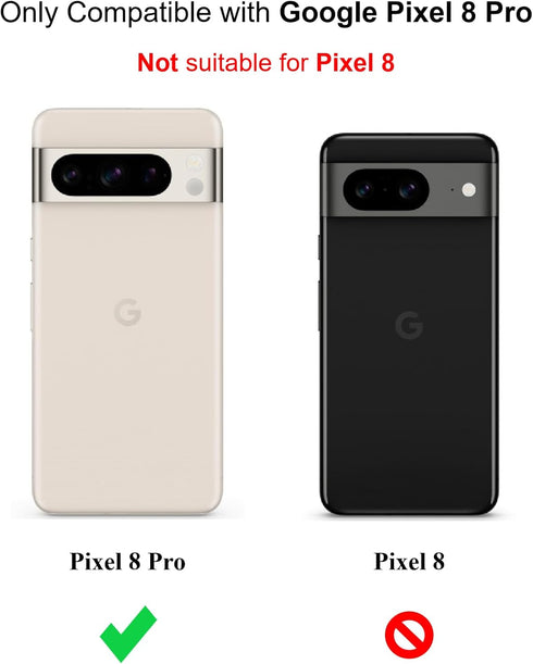 Case for Google Pixel 8 Pro, Thin Phone Case with Soft Interior Slim Flexible Back Cover for Pixel 8 Pro - Blue...