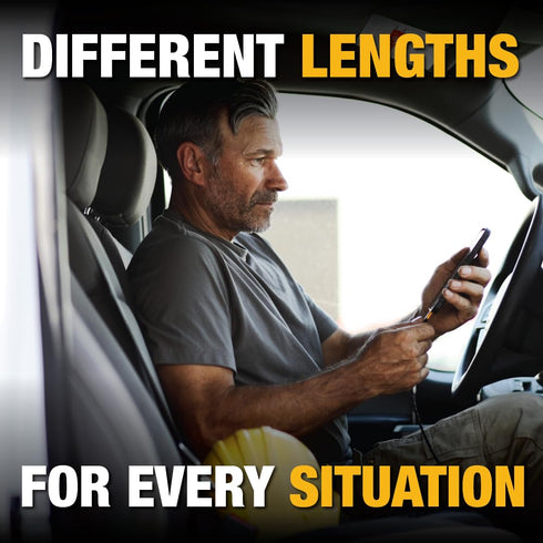 DEWALT Micro-USB to USB Cable — Reinforced Braided Micro-USB Cable — USB to Micro-USB Cable — Charger Cord Compatible with Android — Android Compa...