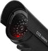 F FINDERS&CO Dummy Security Camera, Fake CCTV Surveillance System with Realistic Red Flashing Lights and Warning Sticker for Indoor Outdoor (1, Bl...