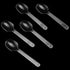 200 Pack 4 Inch Clear Plastic Spoons, Mini Dessert Spoons, Transparent Small Plastic Teaspoon Tableware for Kitchen, Party, Dessert Station...