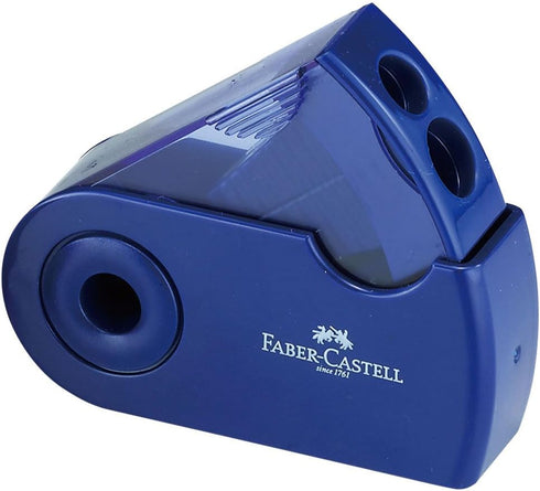 Faber Castell TFC-182797-2 Square Pencil Sharpener, Blue...