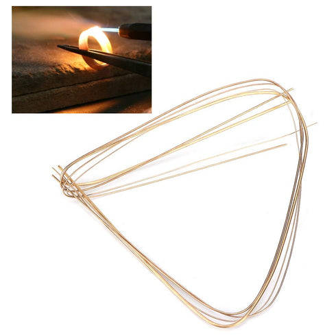 4pcs 0.5mm 0.7mm 1.0mm 1.5mm Gold Silver Copper Welding Rods,Flexible and Durable Soldering Wire for Jewelry Making Kit Welding Materials...