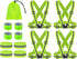 4PCS Adjustable Reflective Safety Harness+4PCS Elastic Reflective Wristbands+4PCS Reflective Slap Arm-Bands and a Mesh Bag,Running Reflective Vest...