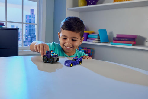 Fisher-Price DC Batwheels Light-Up 1:55 Scale Toy Cars 2-Pack, Bam The Batmobile and Buff, Preschool Pretend Play Ages 3+ Years...