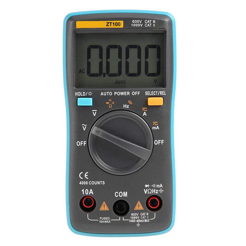 Digital Multimeter, ZT100/ZT101/ZT102 Portable Mini Multimeter Auto Digital LCD Display Testing Capacitance Multimeter(ZT100)...