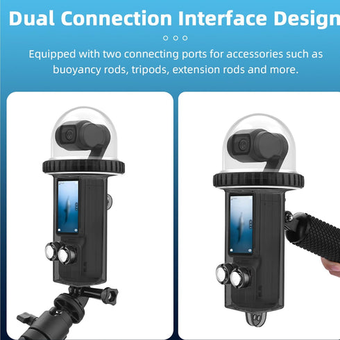 40M/131FT Waterproof Dive Case Compatible for DJI Osmo Pocket 3 Waterproof Case Protective Underwater Diving Housing Cover Shell with Accessories ...