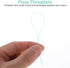 100 Pcs Floss Threaders Multifunctional Deep Clean Floss for Braces, Bridges, and Implants Dental Threader (Green)...