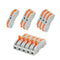 35PCS Lever Wire Nuts Connectors, 1Way Inline Conductors Compact Universal Wire Connectors, Electrical Splicing Connectors Quick Wiring Connect 24...