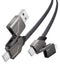 4-in-1 USB/USB C to Lightning/USB C Cable 6ft, 60W Fast Charging & Data Sync, iPhone Charger Cord for iPhone 15 14 13 12 11 Samsung S24 S23 S22 Mu...