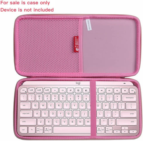 Hermitshell Hard Travel Case for Logitech MX Keys Mini Minimalist Wireless Illuminated Keyboard (Rose Gold + Pink)...