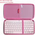 Hermitshell Hard Travel Case for Logitech MX Keys Mini Minimalist Wireless Illuminated Keyboard (Rose Gold + Pink)...