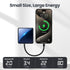 Small Portable Charger,12000mAh Fast Charging Portable Power Bank Built-in 4 Cables,USB C Input/Output with LED Display,External Battery Portable ...