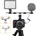 UTEBIT 11 inch Flash Bracket, Long Dual Camera Mount Flash Bracket Extension Bar with 1/4“ Hot Shoe, Straight Flash Brackets 1/4- 3/8 Thread Hole ...