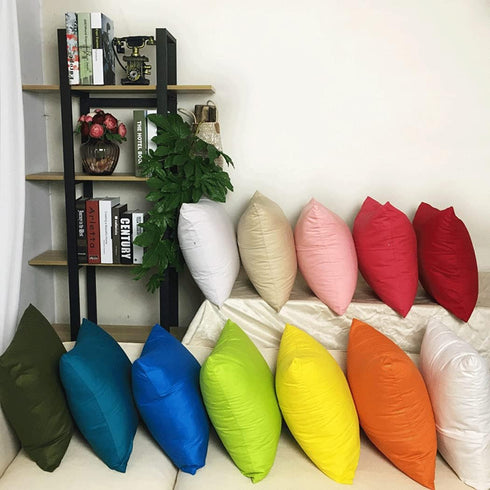 Thmyo 4-Pack 100% Cotton Comfortable Solid Decorative Throw Pillow Case, Square Cushion Cover Pillowcase Sublimation Blank Pillow Covers DIY Throw...