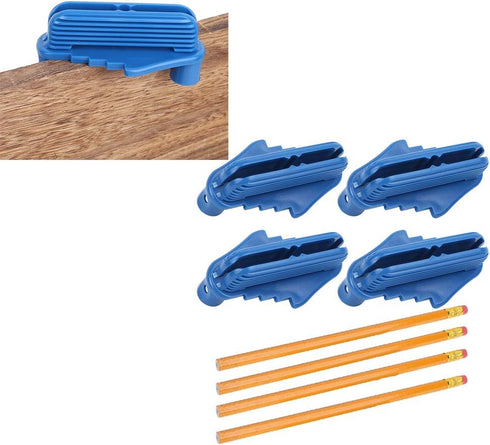 Jeanoko 4pcs Center Finder Tool Line Scriber Prcatical Woodworking Center Line Gauge Multifunctional Center Scriber Marking Tools Collet and acces...