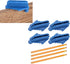 Jeanoko 4pcs Center Finder Tool Line Scriber Prcatical Woodworking Center Line Gauge Multifunctional Center Scriber Marking Tools Collet and acces...