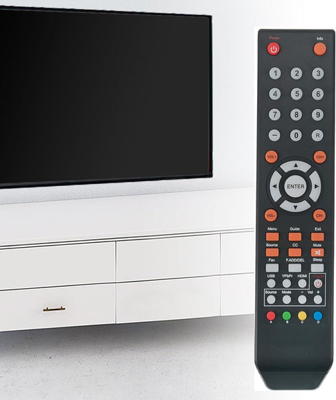Replace Remote fit for Sceptre TV 4K Ultra LED LCD HDTV C550CV-UMR C650CV-UMR C658CV-UMR E165BV-SS E168BV-SS E168WV-SS U435CV-UMR U500CV-UMR U505C...