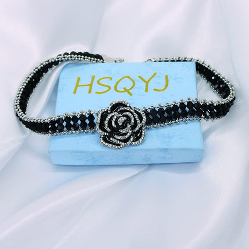 HSQYJ Metal Ball Pendant Chunky Choker Necklace Punk Multi-Strand Link Chain Statement Collar Necklaces Fashion Jewelry for Women Gift Gold Plated...