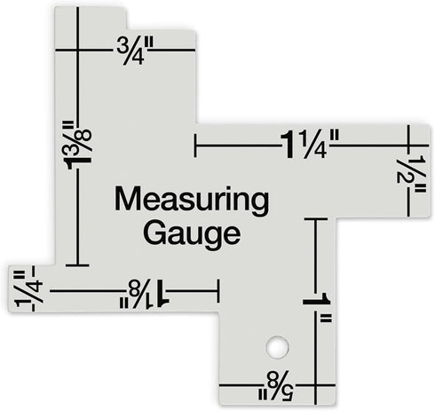 Dritz 3100 14 in 1 Measuring Gauge, Silver...