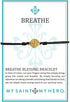My Saint My Hero Inspirational Breathe Bracelet, Adjustable (Gold Plated Medal on Red)...
