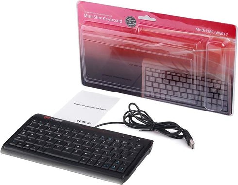 Super Mini Wired Keyboard, MCSaite Full Size 78 Keys Keypad Small Portable Fit with Professional or Industrial Use for Computer Laptop Mac Noteboo...