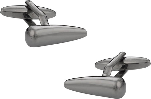 Unique Cufflinks in Gunmetal Tone with Presentation Box...