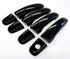 Ultra Finish Glossy-Black Series 8pcs Door Handle Covers Compatible with Chevrolet Equinox+HHR+Malibu+Traverse; GMC Acadia+Terrain; Saturn Aura+Ou...