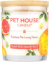 One Fur All Citrus Candle 9 OZ Plant-Based Soy Candle, Clean Burning and Long Lasting Air Freshener with a 60 Hour Burn Time - Ruby Red Grapefruit...