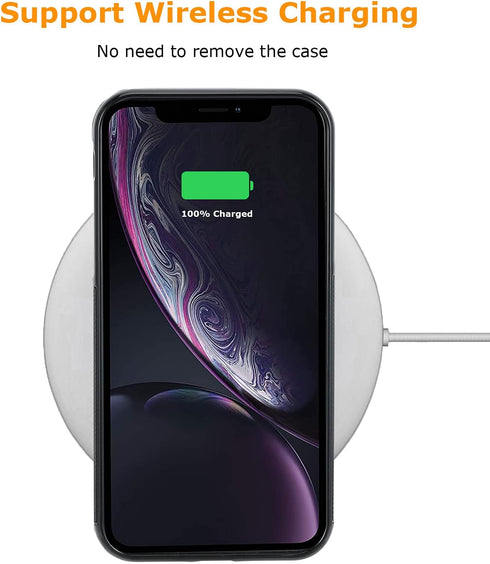 molzar GripBig Series for iPhone XR Case, Built-in Metal Plate for Magnetic Mount, Works with Qi-Certified Chargers, Compatible with Apple iPhone ...