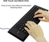Foldable Silicone Wired Silent Keyboard, 85-Key Portable Soft Rubber Lightweight Waterproof USB Rollup Keyboard with 4.53ft for Laptop PC Computer...