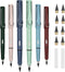 Infinity Pencil,6PCS Inkless Pencil Inkless Magic Pencil with Extra 2 Eraser Reusable Everlasting Pencil with 8 Replaceable Nibs for Writing Drawi...
