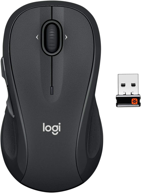 Logitech M510 Wireless Mouse, Mouse for Laptop and PC with USB Unifying Receiver, Programmable Buttons - Graphite...