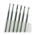 6 Pcs 3/32 Inch Shank Tungsten Steel Engraving Router Bits, Olive Amber Carving Drill Bits for Rotary Tool ( Head Size: 1.8mm)...