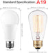 LED Light Bulbs 70W Equivalent, RGB Color Changing Light Bulb, 2 Moods/Memory/Sync/Dimmable, A19 E26 Screw Base, Timing Remote Control Included (P...