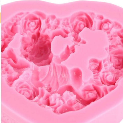 Heart Shaped Cupid Silicone Mold?loving heart Silicone Jelly Sugar Chocolate Fondant Molds for Sugarcraft Candy Cake Decoration Cupcake Topper Ice...