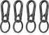 4Pack Small Keychain Rings, Metal Key Carabiner Clip, Mini EDC Key Ring Chain Holder Organizer for Purse Charm Hook, Car Keychain, Paracord Keycha...