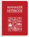 BookFactory Manager Notebook/Manager’s Log Book/Planner/Management Logbook - Wire-O, 100 Pages, 8.5”x11” (LOG-100-7CW-PP(ManagerNotebook)-BX)...