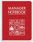 BookFactory Manager Notebook/Manager’s Log Book/Planner/Management Logbook - Wire-O, 100 Pages, 8.5”x11” (LOG-100-7CW-PP(ManagerNotebook)-BX)...