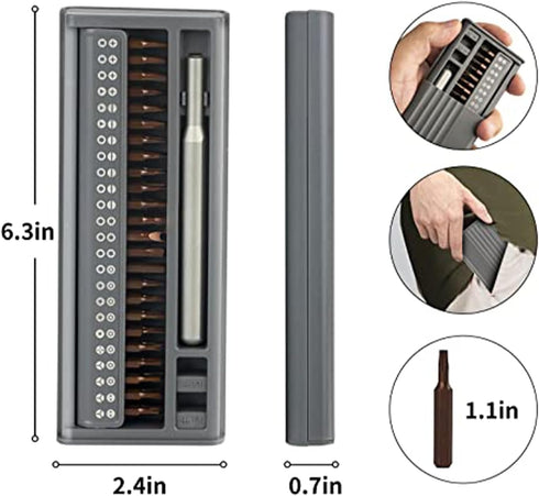 50 in 1 Precision Screwdriver Set, Mini Magnetic Screwdriver Set with Case Repair Tool Kit for Phone, Watch, Eyeglass, Laptop, Xbox Controller Rep...