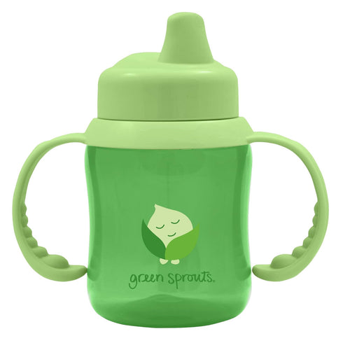 green sprouts Non-spill Sippy Cup | One-way valve for easy transition from bottle | Prevents leaks & encourages sucking, Firm spout made from safe...