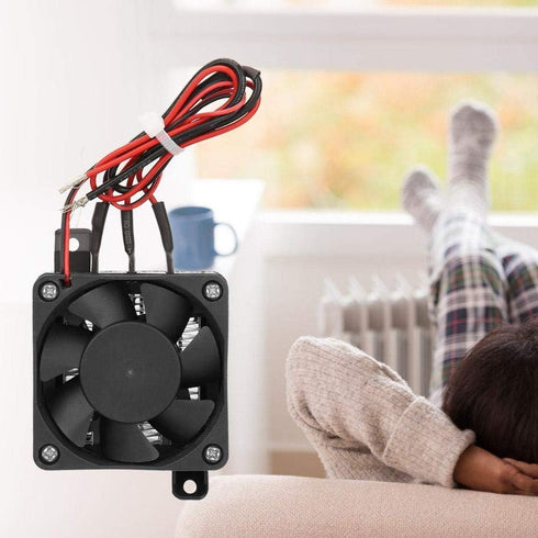 PTC Air Heater PTC Thermistor Heater 110V Mini Fan Air Heated Small Space Fan Heater Constant Temperature Insulation With Fan(24V/350W)...